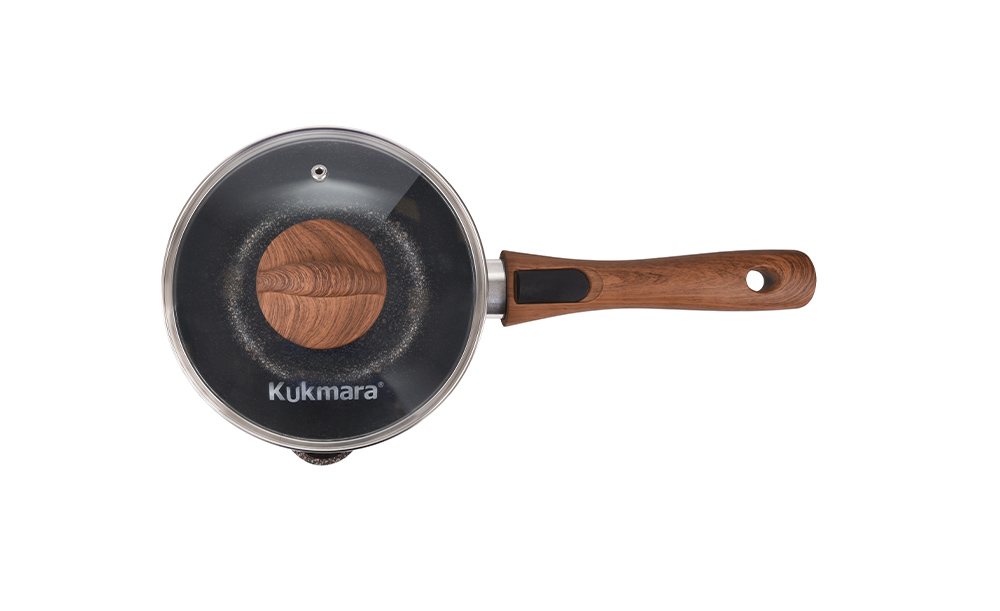 кгг0156а Ковш 1,5л с носиком со съёмной ручкой со стеклянной крышкой Granit Ultra (blue) 2 